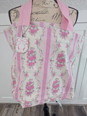 Floral Coquette Tote Bag